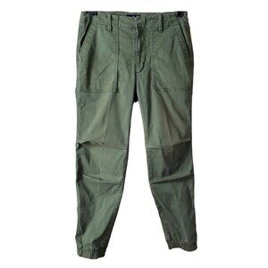 💎149 American Eagle Army Green Stretch Cuffed Utility Pants